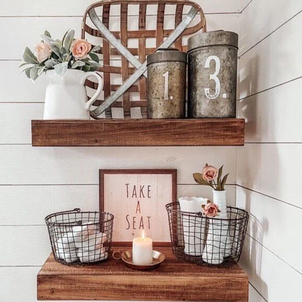 Nesting Wire Baskets with Handles, Set of 2