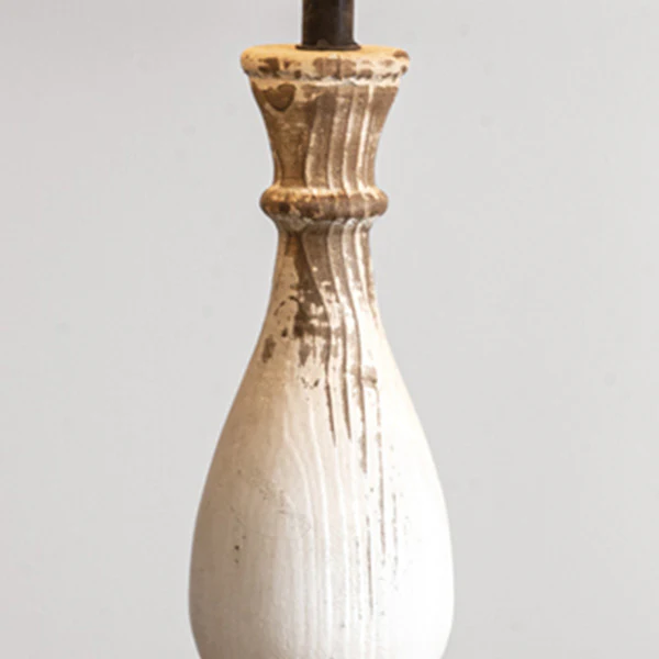 Paint Splatter Shade Weathered End Table Lamp