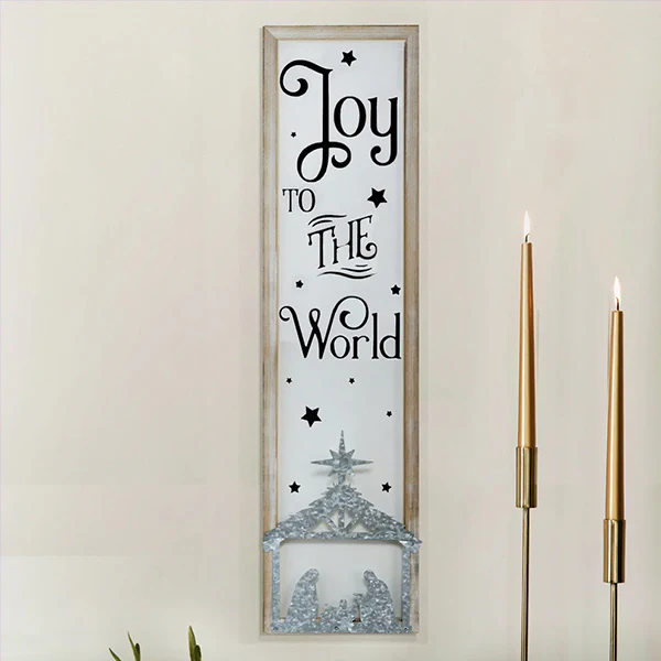 Antique Wooden Holiday Sign, Pick Your Style