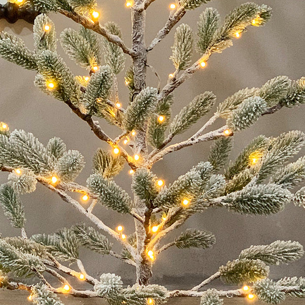 5 Feet LED Flocked Faux Christmas Tree