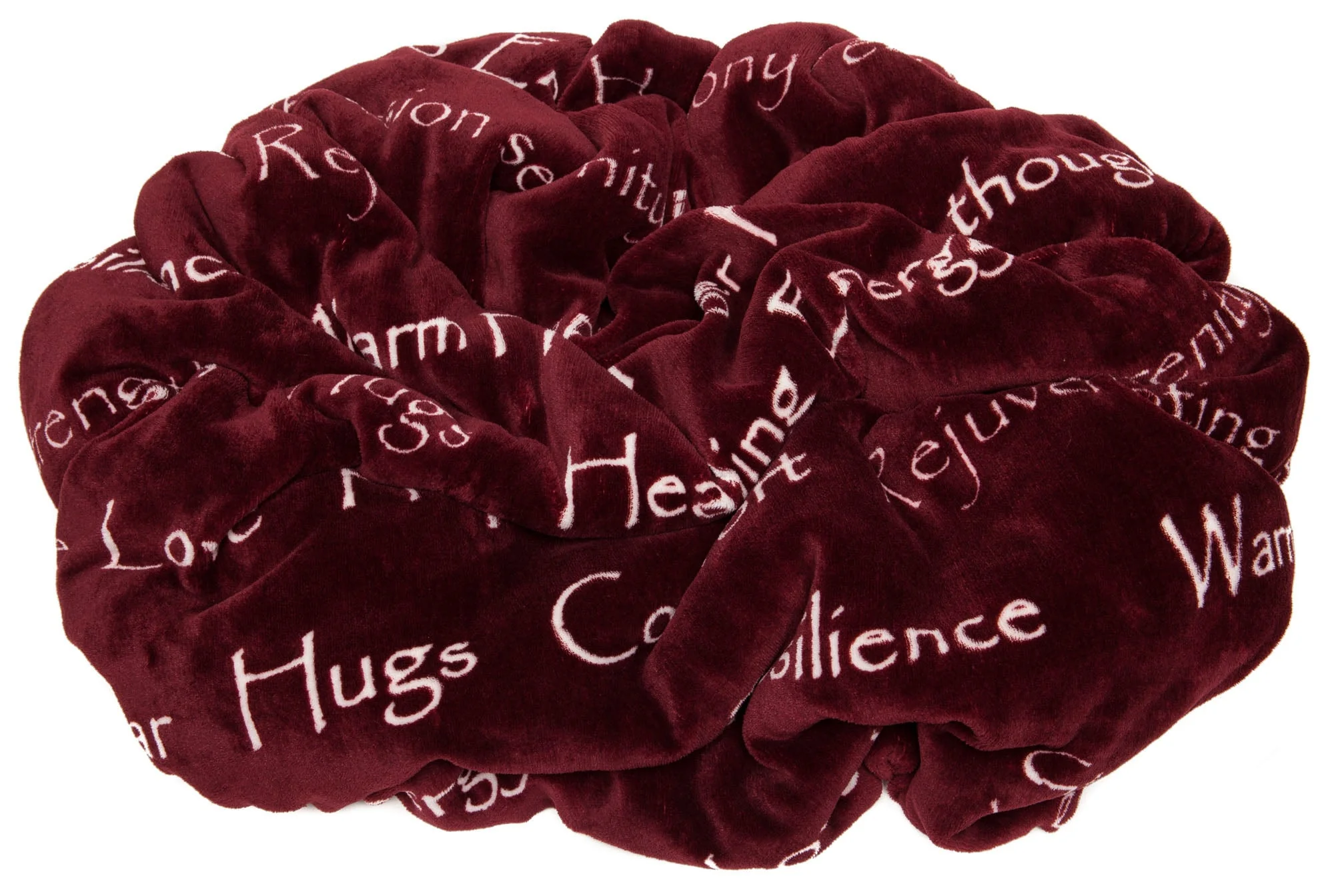 Gift Faux Fur Comfort Words Throw Blanket