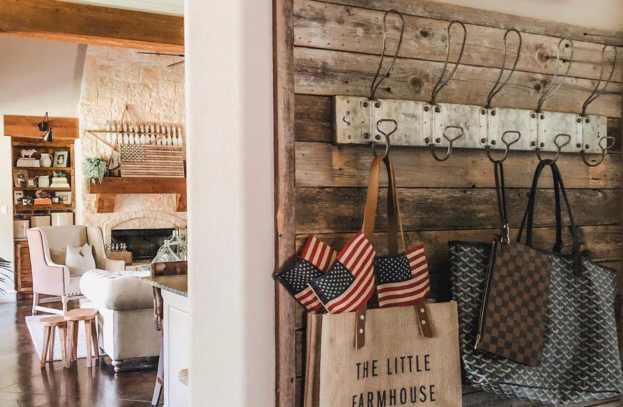 Vintage Locker Room Wall Hooks, Pick Your Size