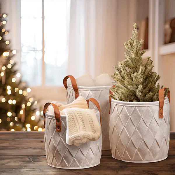 Woven Felt Baskets, Pick Your Style