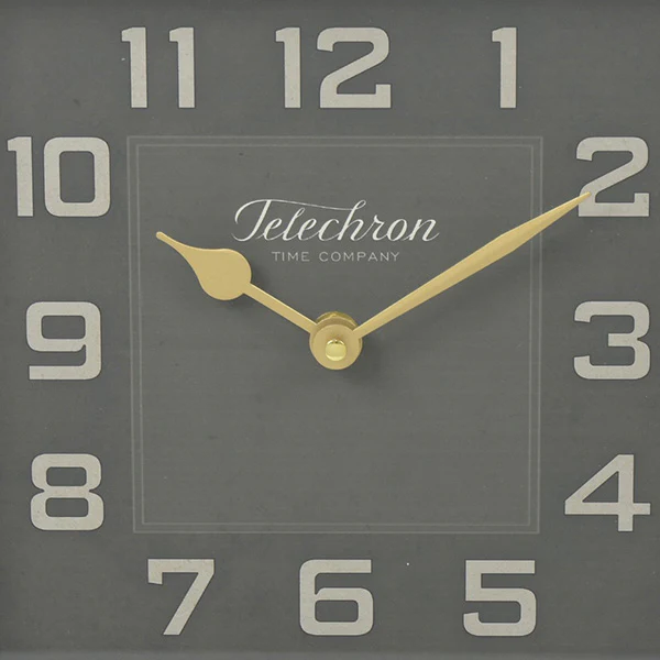 LARGE Square Metal Clock