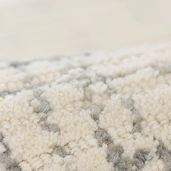 Abstract Border Hand Tufted Area Rug, Pick Your Size