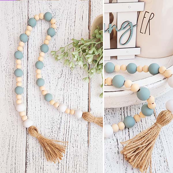 Peter Cottontail Beaded Garland with Tassels, Pick Your Style