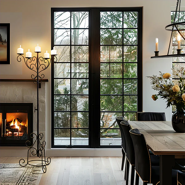 60 Inch Iron Scrollwork Candle Holder Stand