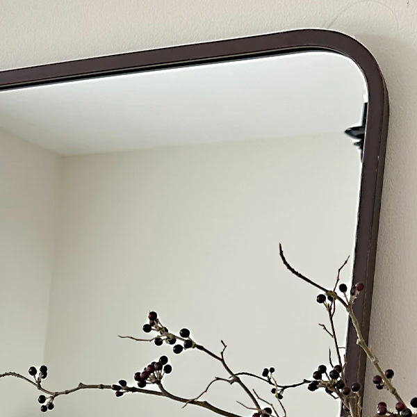 Timeless Rounded Rectangular Bronze Mirror