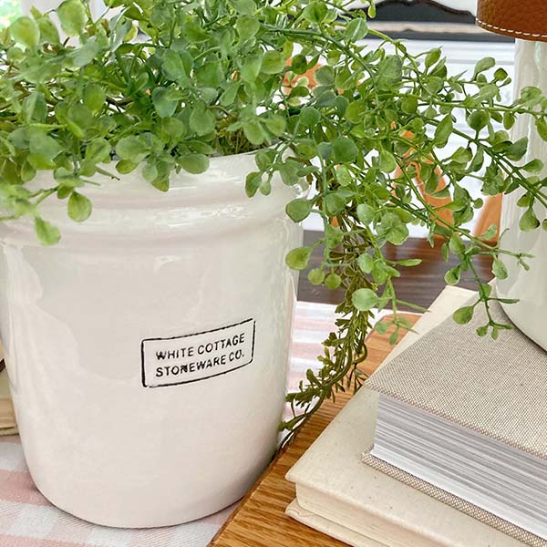 Crackled Finish Ceramic Crock Canister, Pick Your Style