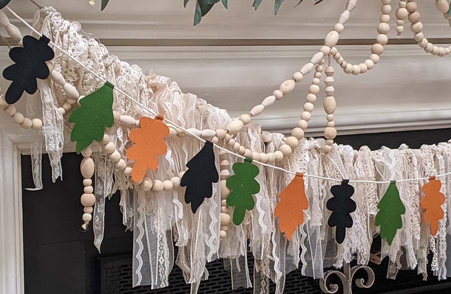 54 Inch Long Fall Leaves Garland