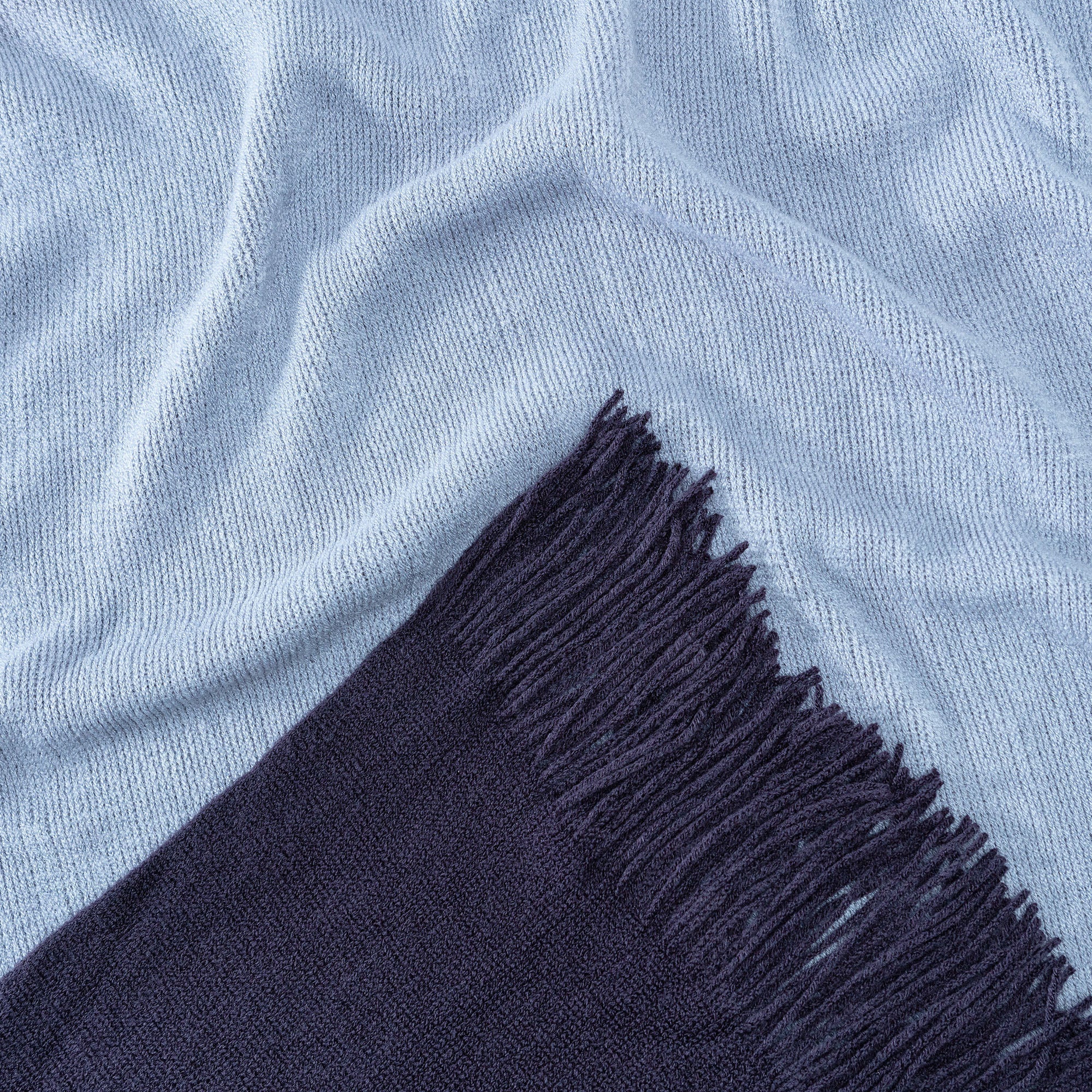 Ombre Fringe Throw Blanket