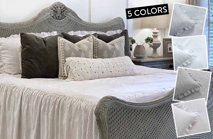 Striped 3-Piece Bedding Set, Pick Your Color and Size