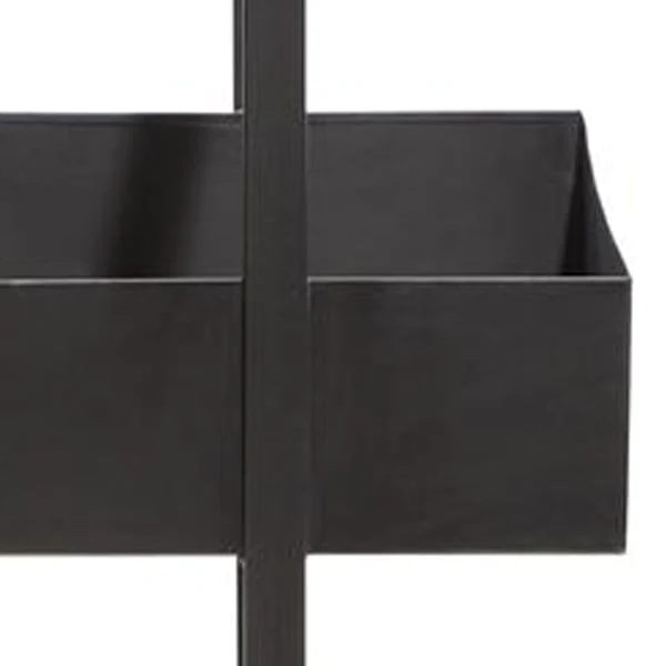 Black Metal Modern Storage Basket