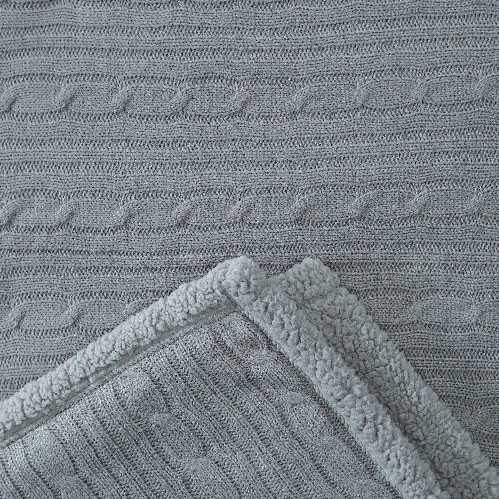 Cable Knit Throw Blanket