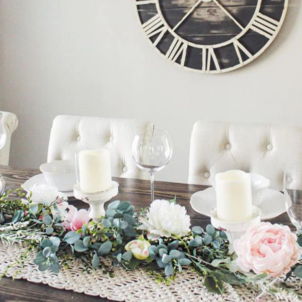 White Metal Candle Holders, Set of 3