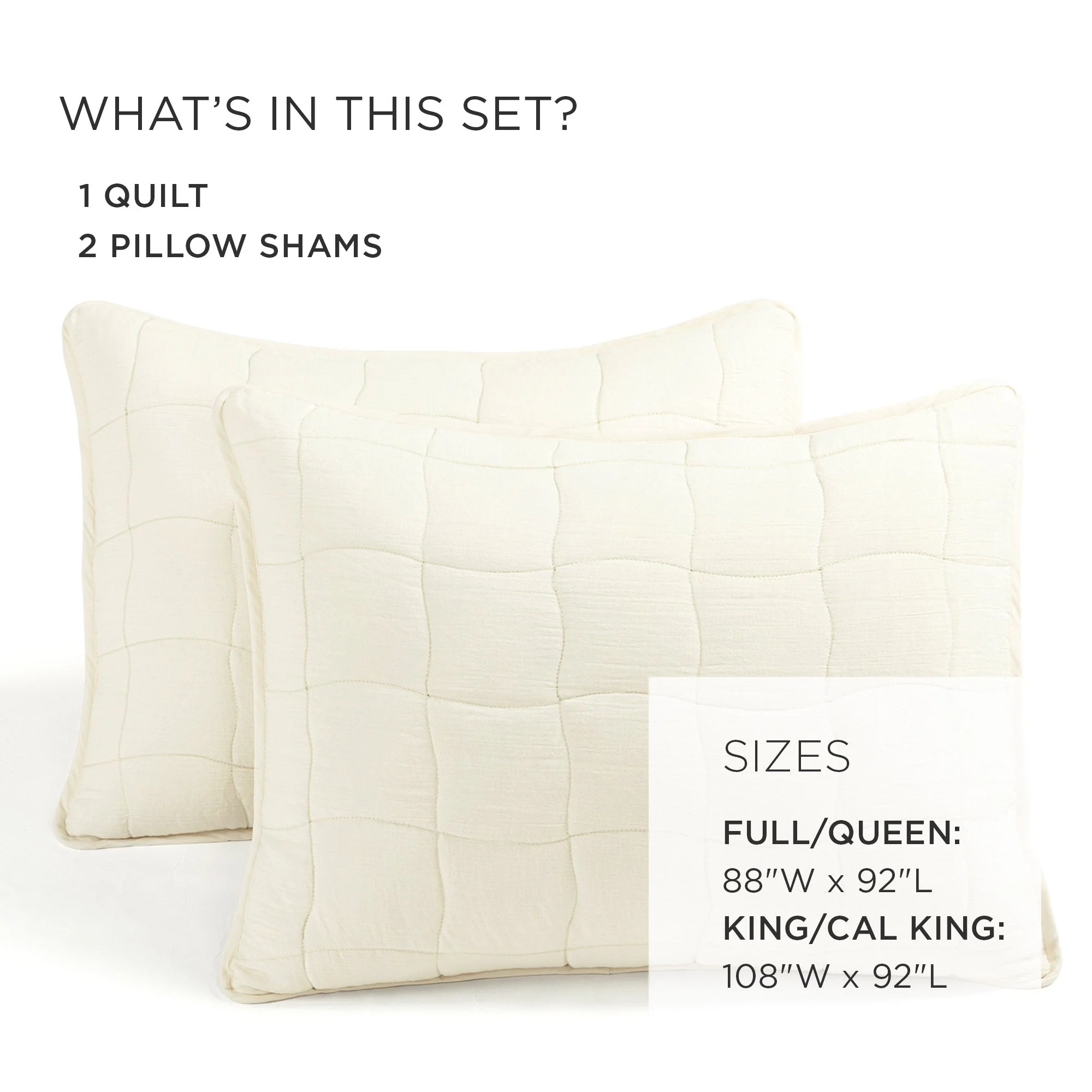 Cloud Gauze 3 Piece Quilt Set