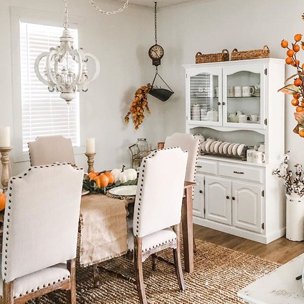 Wooden European Scrollwork Chandelier