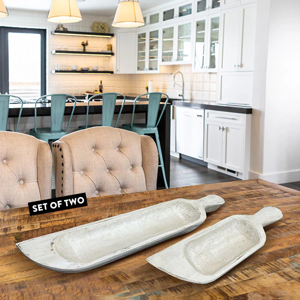 Long Baguette Boards with Handles, Set of 2 - Pick Your Color