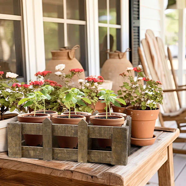 Wooden Fence Crate with Cubbies, Choose Your Size
