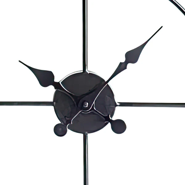 Distressed Green Metal Planter Clock