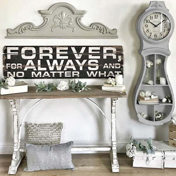 *HUGE* Distressed Mora Wall Clock