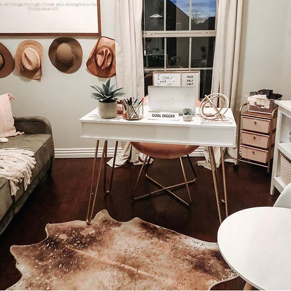 Speckled Cowhide Rug, Pick Your Size