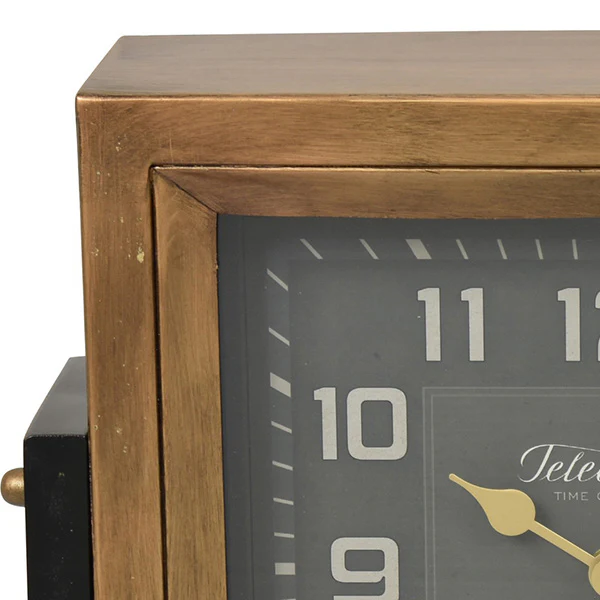 LARGE Square Metal Clock