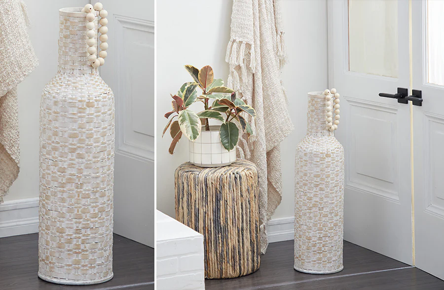 Textured Woven Vases, Pick Your Size