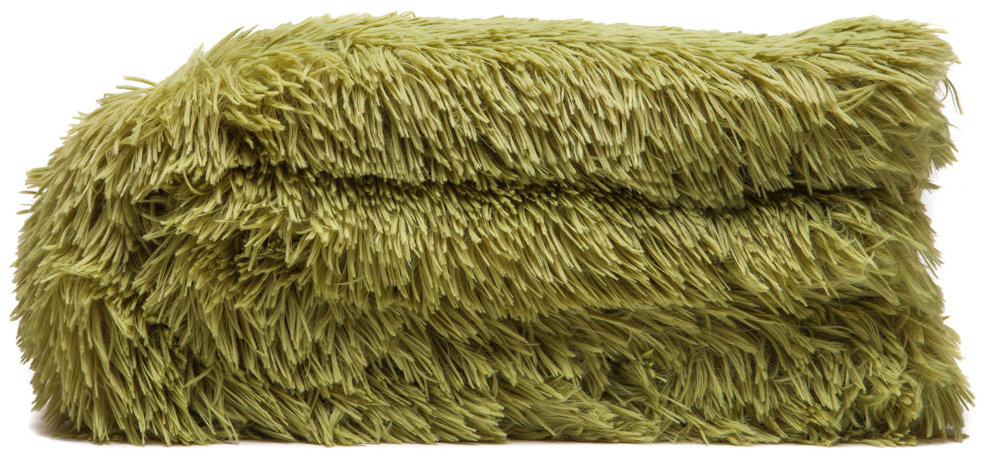 Solid Faux Long Fur Throw Blanket