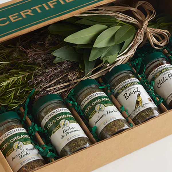 US Grown Organic Herb Gift Box, Choose Your Style