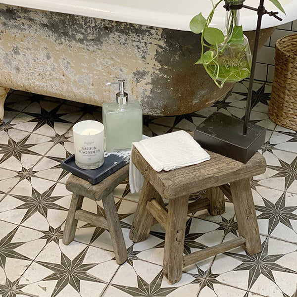 Authentic FOUND Wooden Stool Riser