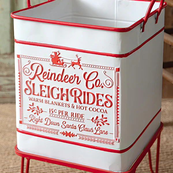 Reindeer Co. Metal Planter Stand with Raised Base