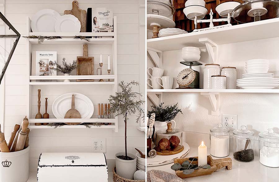 Authentic Handcrafted Wooden Dough Bowls with Handles, Set of 2