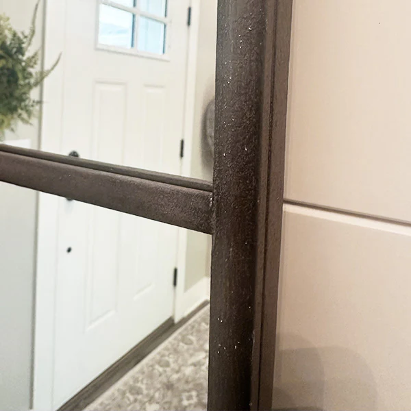 Windowpane Arched Modern Mirror