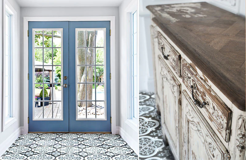 Ornate Peel and Stick Floor Tile