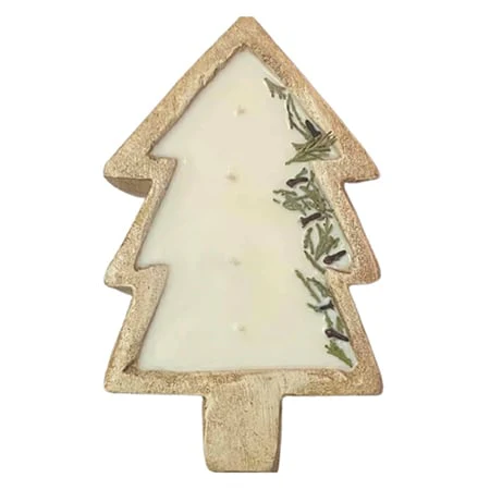 Tree Shaped Dough Bowl Candle | Handmade in the USA