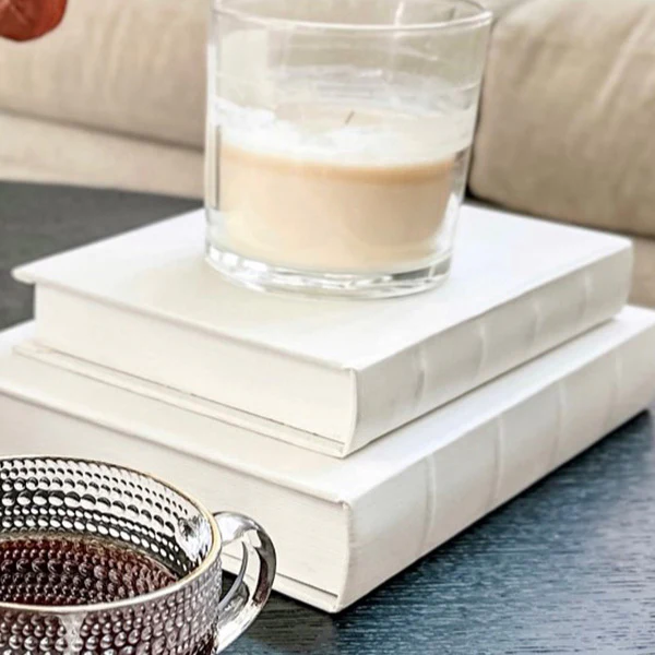 Linen Storage Book Boxes, Set of Two