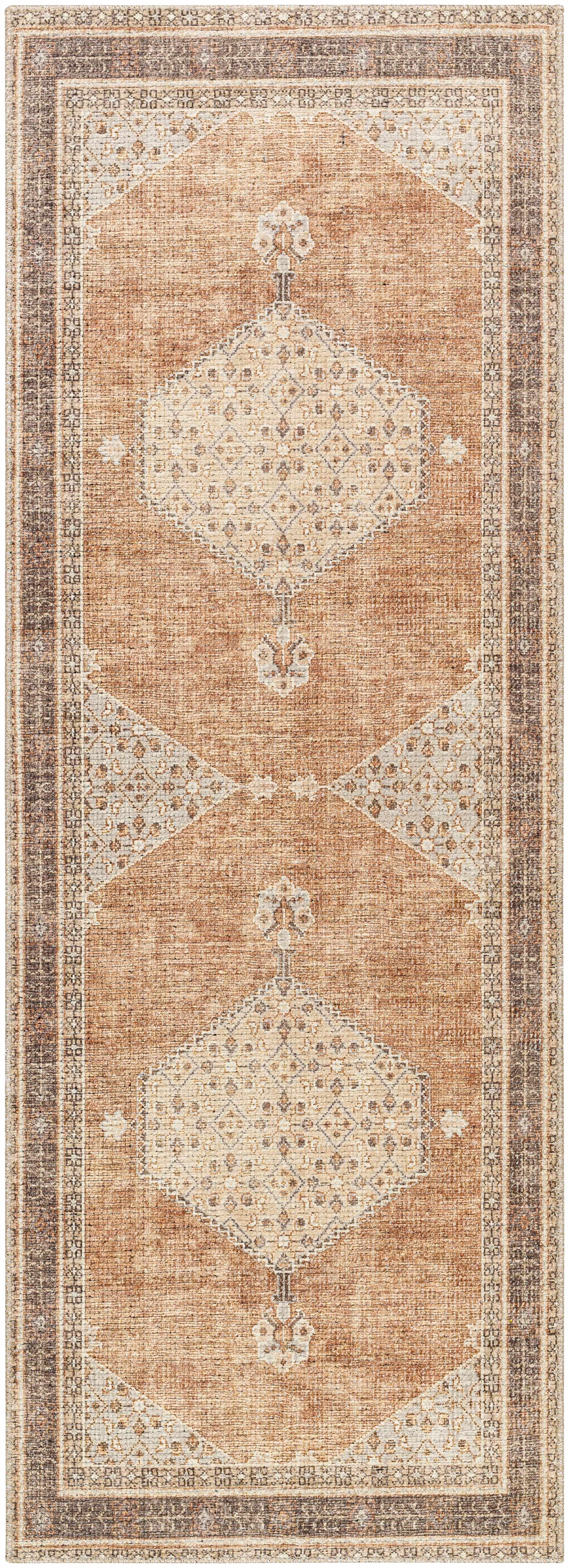 Terracotta Medallion Area Rug