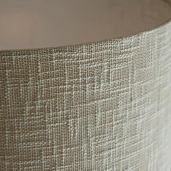 Boucle Fabric Side Table Lamp With Shade