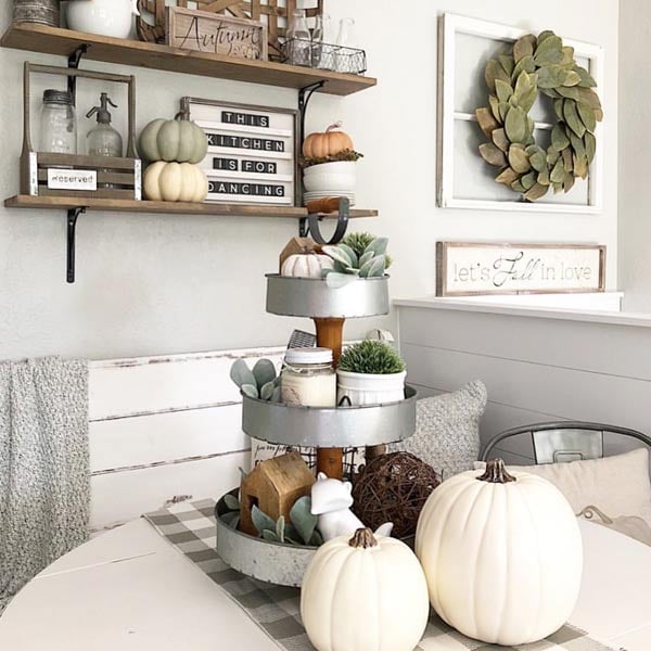 Three Tiered Rustic Metal Tray