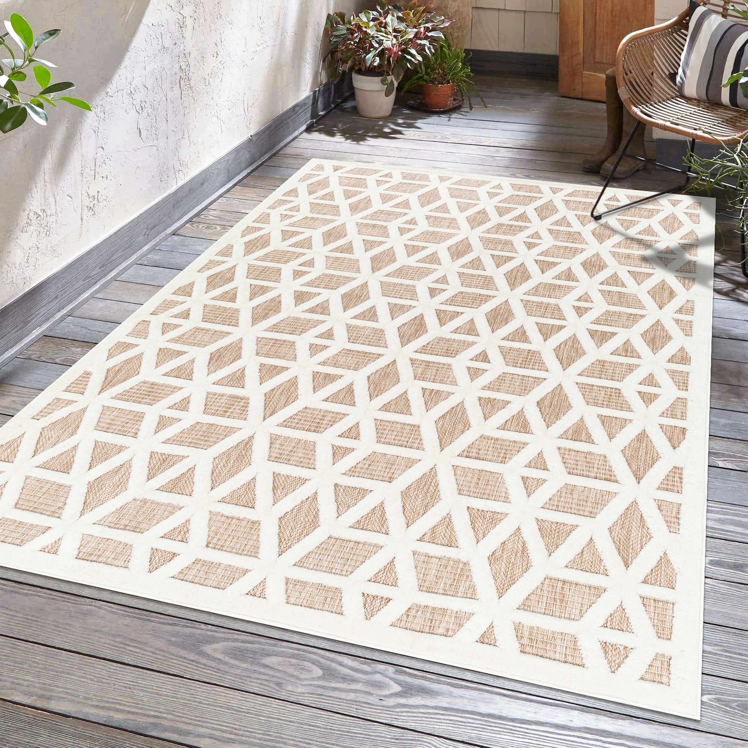 Tan Outdoor Rug