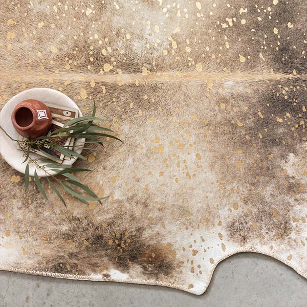 Speckled Cowhide Rug, Pick Your Size
