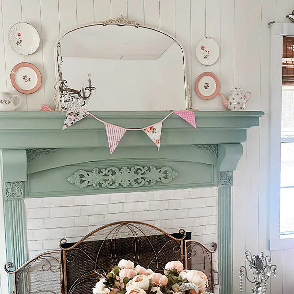 Gleaming Chippy Ornate Arched Wall Mirror