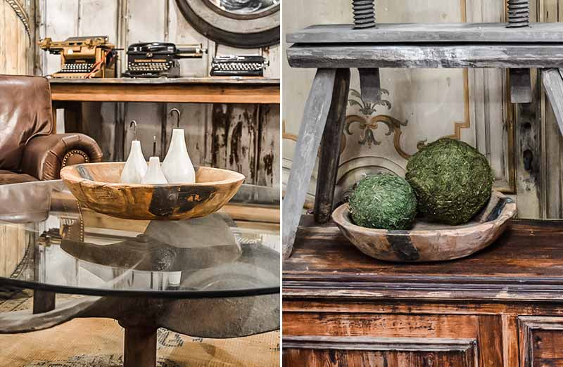 Antique Handcrafted Wooden Bowl