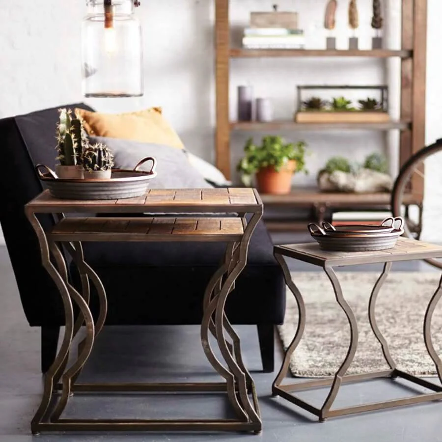 Galvanized Oval Tray Tub With Handles  Set of 3