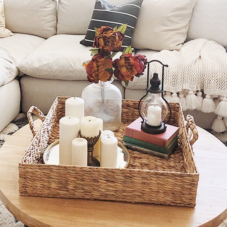 HUGE Square Hyacinth Tray with Handle