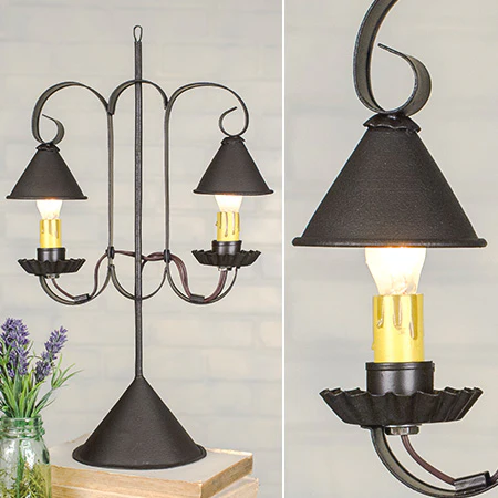 Lantern Inspired Hanging Double Lamp