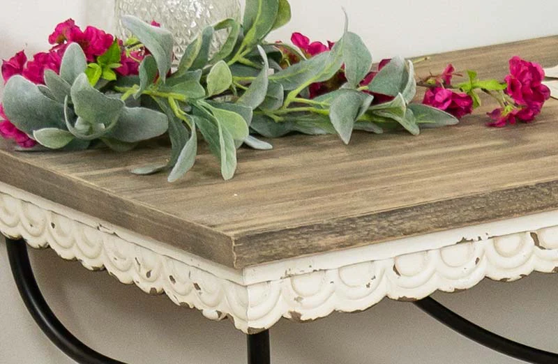 Scalloped Edge Console Table