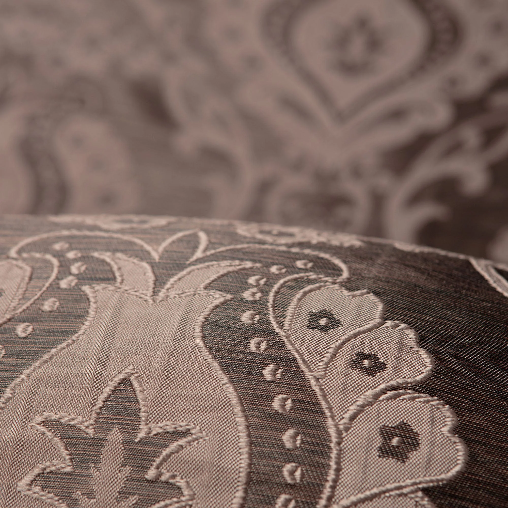 Damask Jacquard Grommet Curtains