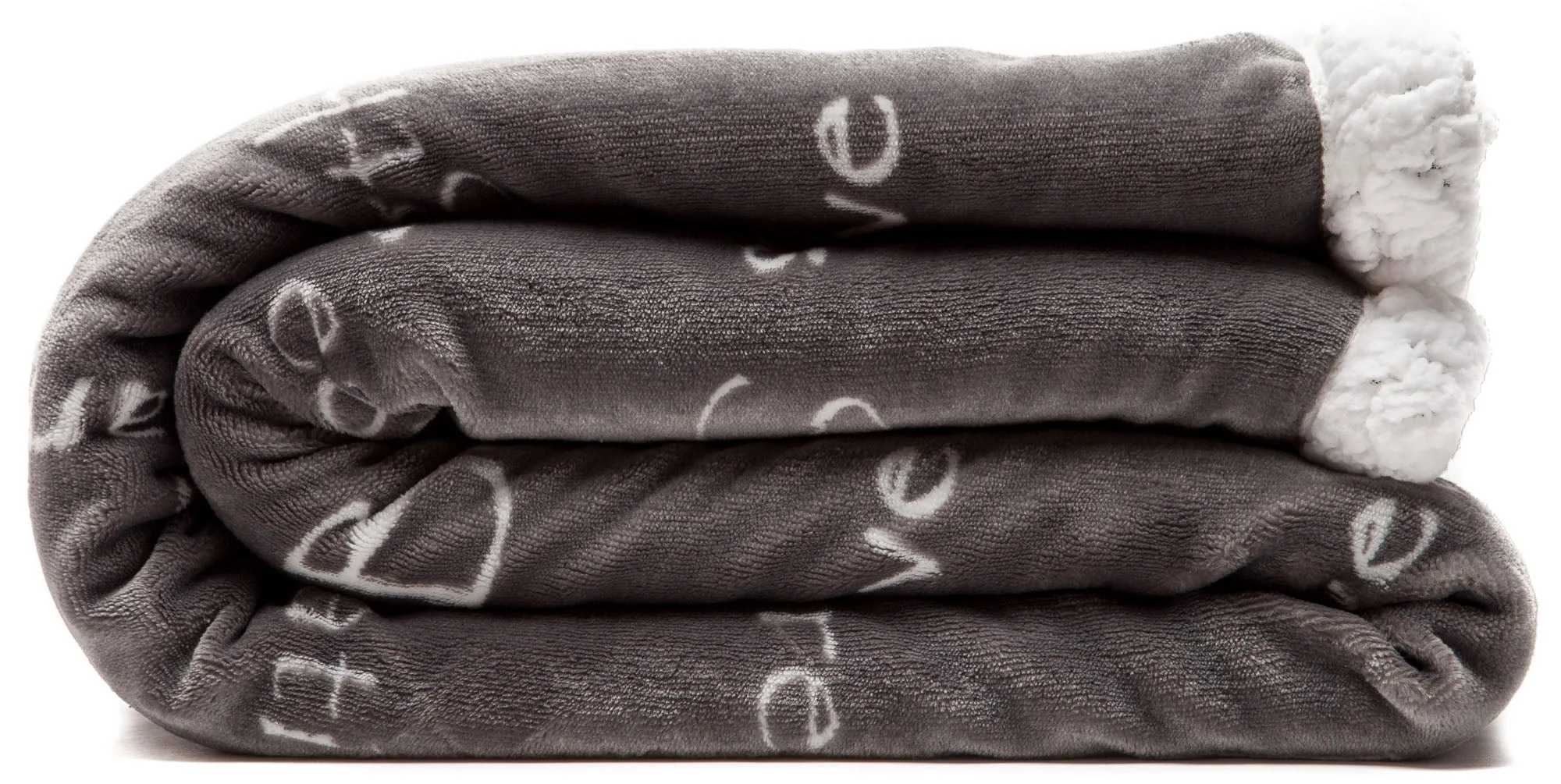 Gift Faux Fur Comfort Words Throw Blanket